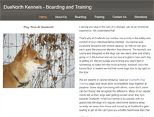Tablet Screenshot of duenorthkennels.ca